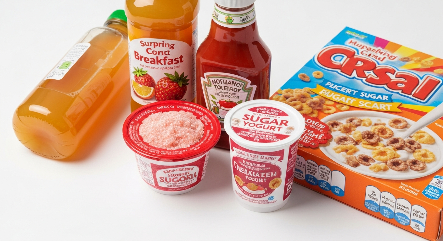 Verborgen suiker in alledaagse producten